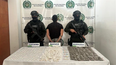 Lo sorprendieron con bazuco, marihuana y cocaína, en Bucaramanga