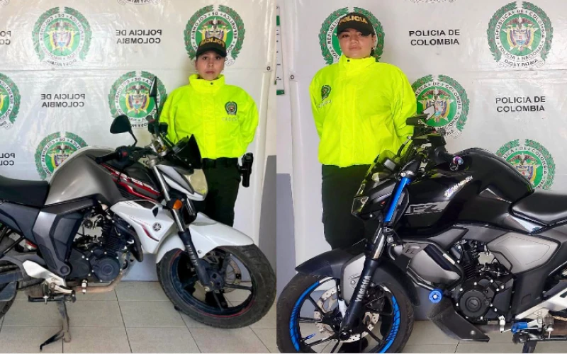 Recuperan en Málaga dos motos robada en Bucaramanga