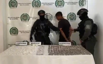 Capturan a joven con más de 500 dosis de narcóticos en Bucaramanga
