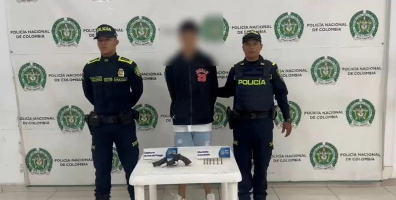 Policía capturó a un venezolano armado en pleno parque de Las Palmas