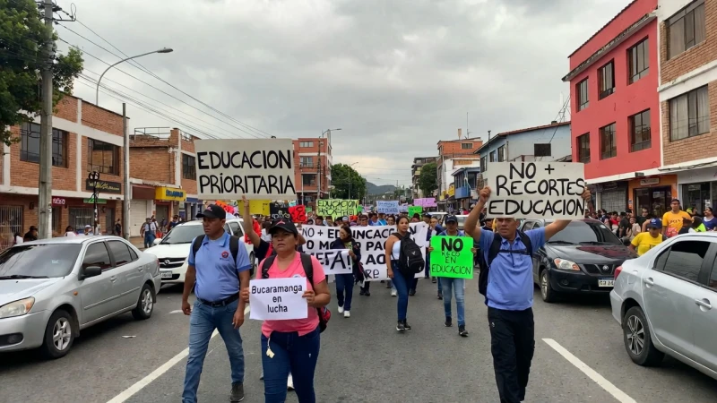 Maestros en Santander anuncian paro de 72 horas por crisis en salud