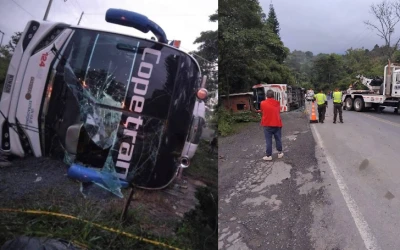 Al menos dos muertos y 10 heridos dejó accidente en la vía Barbosa - Oiba