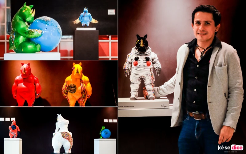 Igo, el rinoceronte que habla del alma: la nueva exposición de Mauri Pardo en Bucaramanga