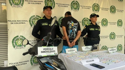 Lo agarraron con narcóticos y un arma traumática modificada, en Bucaramanga