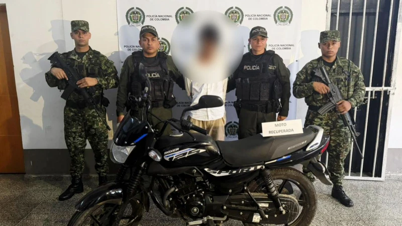 Tenía libertad condicional y lo atraparon por robarse una moto, en Santander