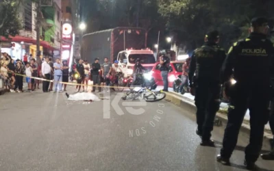 Ciclista perdió la vida en un accidente en la noche de este lunes en Bucaramanga