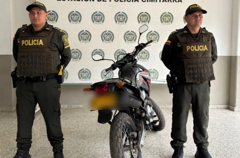 En Cimitarra, recuperan moto robada en Barrancabermeja