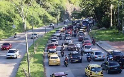 Comienza la construcción del tramo del Tercer Carril entre el estadio y Papi Quiero Piña en Floridablanca
