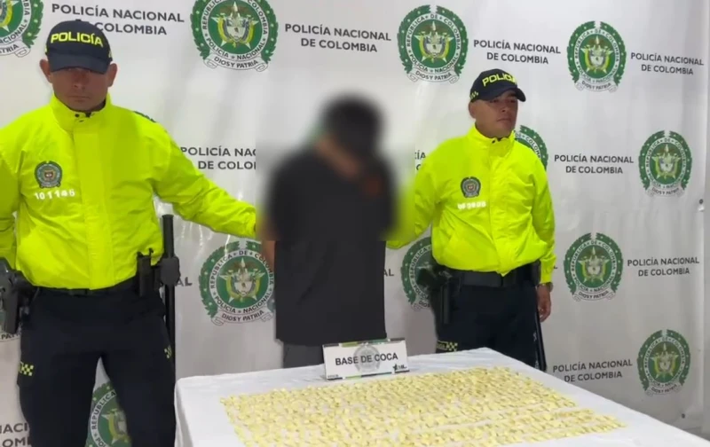 Capturan a joven con 500 dosis de bazuco en Bucaramanga