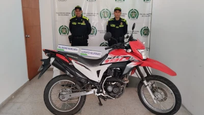 Policía recupera motocicleta requerida por falsedad marcaria en Bucaramanga