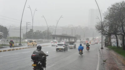 Se encienden las alarmas por fuerte tormenta en Bucaramanga y el área