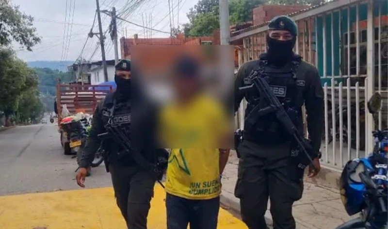 Capturan a un hombre con 550 dosis de bazuco en La Cumbre, Floridablanca