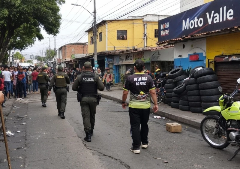 Alias 'Junior' y un Policía fueron baleados en el barrio La Concordia de Bucaramanga