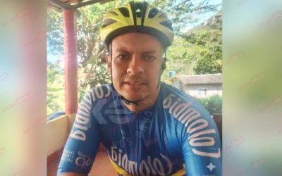 Elkin Guevara, el ciclista que murió de un infarto mientras subía a Las Antenas, en Bucaramanga