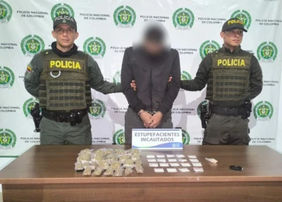 Capturan a hombre con drogas en vía San Gil – Socorro