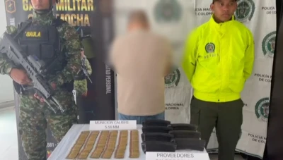 Cayó en Floridablanca sujeto que se dedicaba a proveer de municiones a grupos armados
