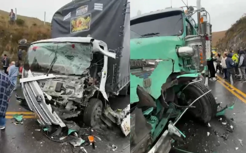 Un polizón murió y otros dos resultaron heridos tras choque de dos camiones en Berlín, Santander