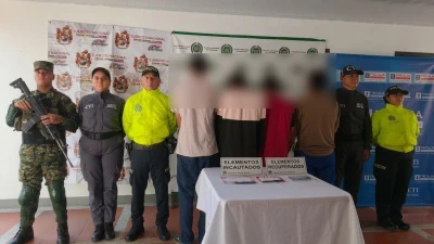 Desmantelan peligrosa banda dedicada al hurto en Santander