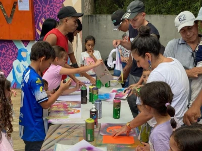 Murales, talleres y cultura: así se transforma el cerro de Morrorico