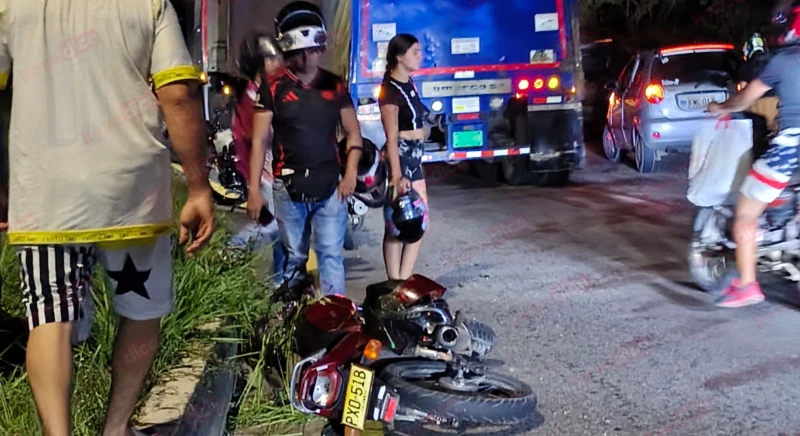 Motociclista perdió la vida en la noche de este lunes en un accidente en Bucaramanga