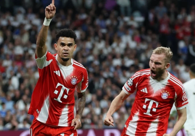 Con gol de Luis Díaz, Bayern Múnich venció 2-1 al Real Madrid en el Bernabéu