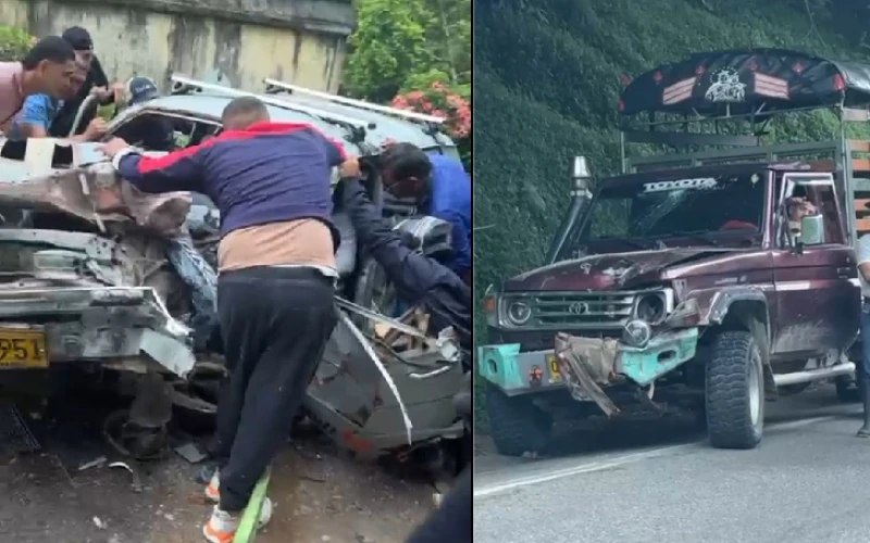 Dos personas heridas dejó fuerte accidente en la vía Rionegro - El Playón