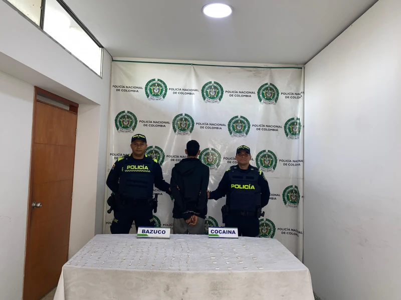 Jíbaro fue detenido con droga y la lista de sus clientes en Bucaramanga