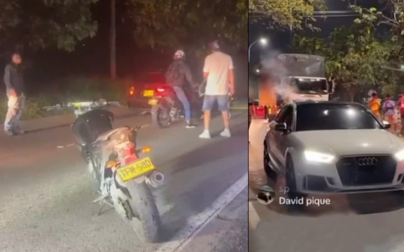 Piques en el Anillo Vial fuera de control: familia fue atacada por pedir paso