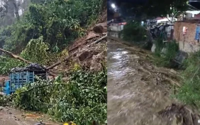 Lluvias de las últimas horas han generado múltiples afectaciones en todo Santander