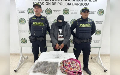 Capturan a hombre con medio kilo de marihuana listo para la venta, en Santander
