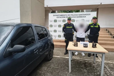 Cayó bandido dedicado hurtar computadores de los vehículos en Santander