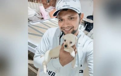 La historia del rescate de 'Copito' en Bucaramanga que conmueve a las redes sociales