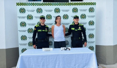 Detienen armado a integrante de la tenebrosa banda 'Los de la M', en Santander