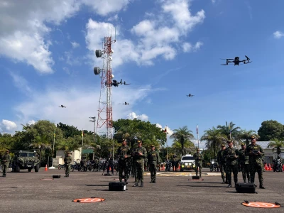Con drones, vehículos y armas, fortalecen la seguridad y la inteligencia militar en Santander