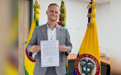 Dominic Wolf recibe oficialmente la nacionalidad colombiana tras 10 años de trámites