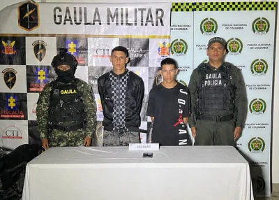 Dos bandidos de 'Los de la M' se dedicaban a extorsionar comerciantes en Santander