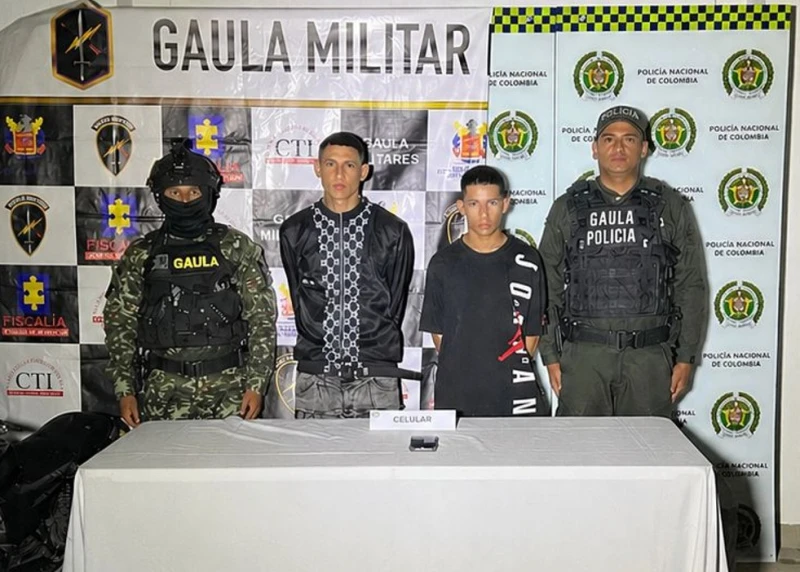 Dos bandidos de 'Los de la M' se dedicaban a extorsionar comerciantes en Santander