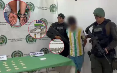Caen con armas y droga en operativos sorpresa en Bucaramanga y su área metropolitana
