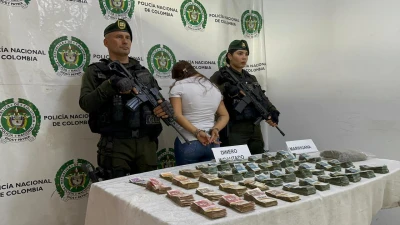 La agarraron con droga y dinero de 'Los de Villas de Girardot', en Bucaramanga