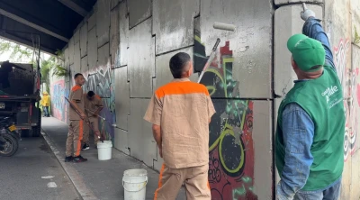 Reclusos de las cárceles de Bucaramanga salieron a trabajar y renovaron La Pedregosa