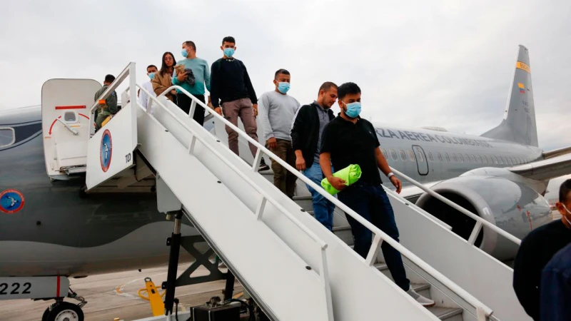 Gobierno ha repatriado más de 7.500 colombianos deportados de Estados Unidos