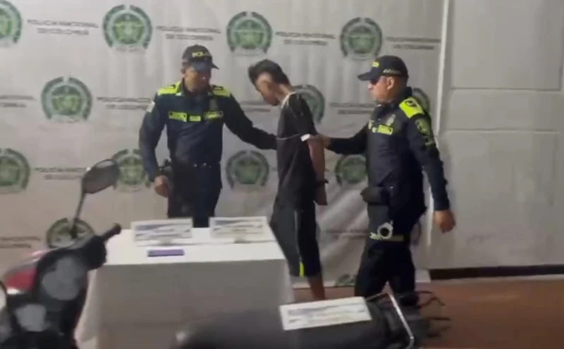Cayó bandido que le robó la moto a una mujer en Cañaveral, en Floridablanca