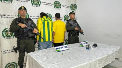 ¡Qué peligro! Querían entrar armados al partido del Bucaramanga: los capturaron