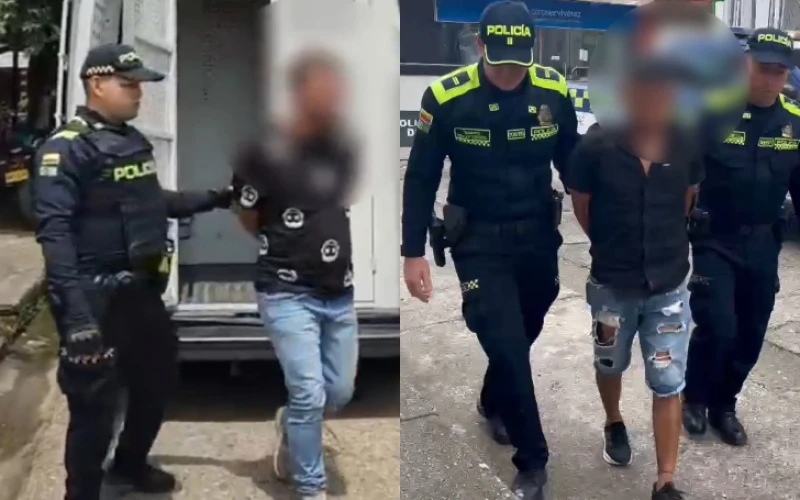 Intentaron evadir a la Policía y terminaron capturados con armas, en Santander