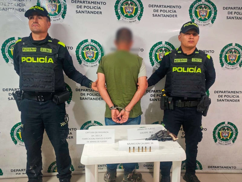 Capturan a hombre armado en zona rural de La Belleza, Santander