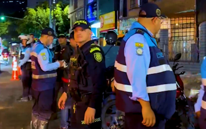 Operativo contra caravanas ilegales deja decenas de motos inmovilizadas en Bucaramanga