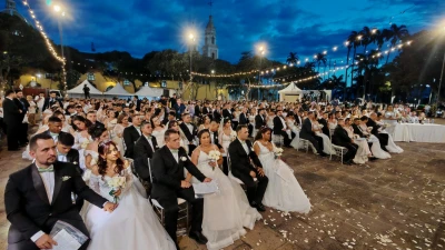 “Sí, acepto”: más de 50 parejas se juraron amor eterno en Bucaramanga
