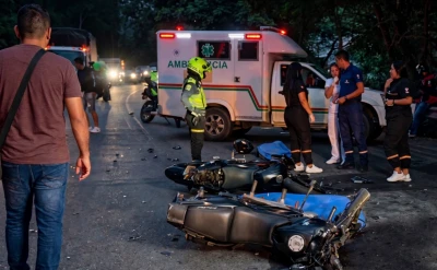 Choque de frente entre motos dejó luto en San Gil y Valle de San José