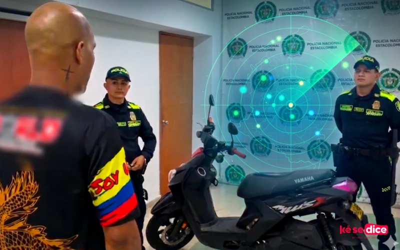Moto robada por halado fue recuperada con rastreo satelital en Bucaramanga