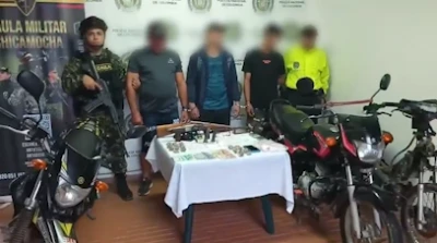 Con droga, armas y motos: así cayó la banda “Los Camarones” en Santander